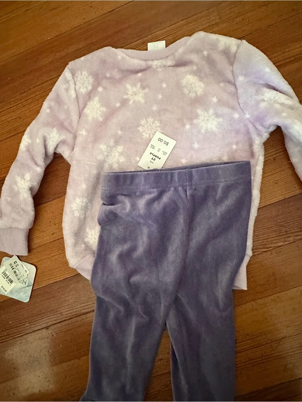 NWT 2T frozen purple outfit